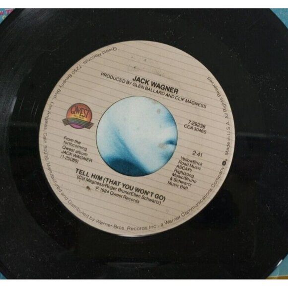 Record 45 RPM Vinyl Jack Wagner- All I Need/ Tell Him (That You Won't Go) - Picture 5 of 6